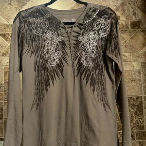 Affliction Women's DANICA ROSE Braided Long Sleeve. Very good condition